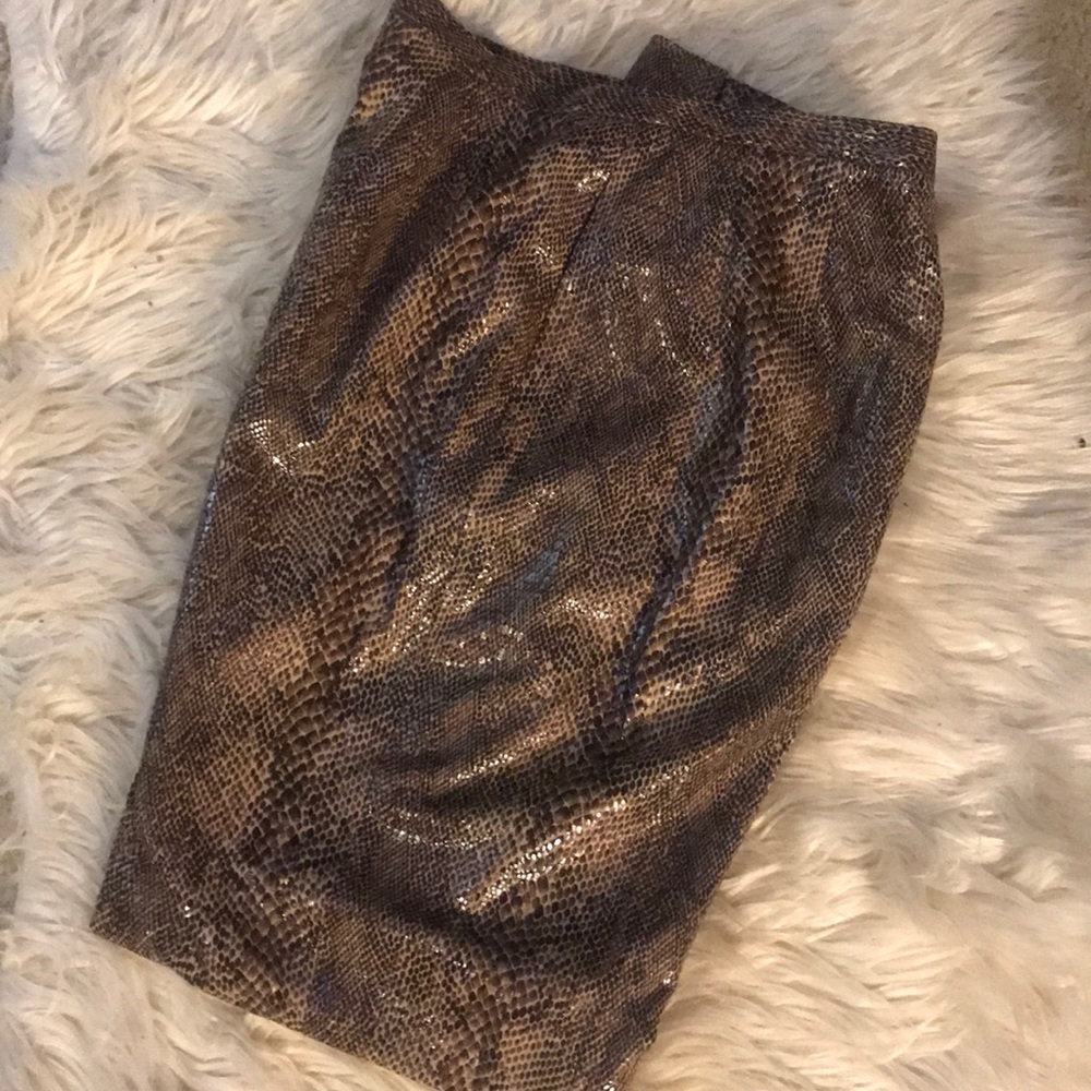 Snake skin printed  pants